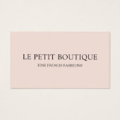 Minimale roze met QR-code Visitekaartje (Voorkant)