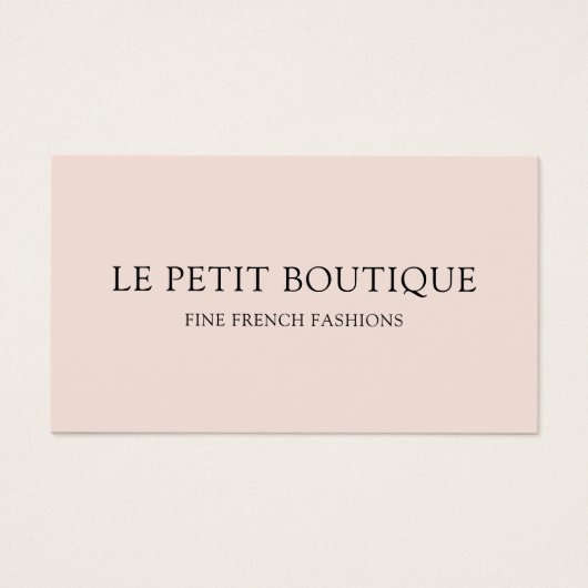 Minimale roze met QR-code Visitekaartje (Voorkant)