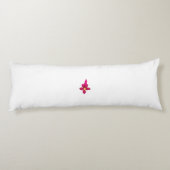 Minimale Roze Orchidee Body Pillow Lichaamskussen (Achterkant)
