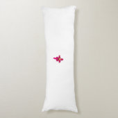 Minimale Roze Orchidee Body Pillow Lichaamskussen (Voorkant Verticaal)