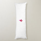 Minimale Roze Orchidee Body Pillow Lichaamskussen (Achterkant (Verticaal))