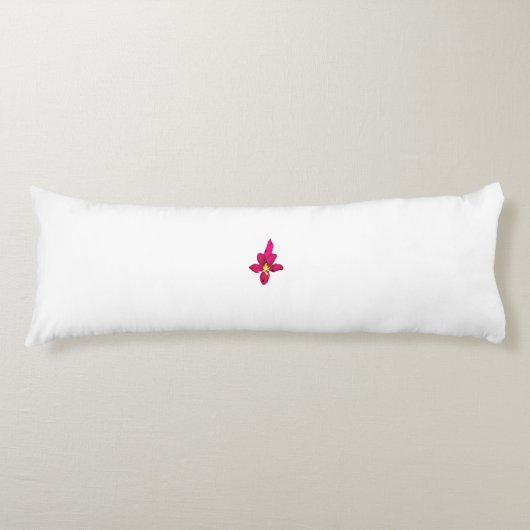 Minimale Roze Orchidee Body Pillow Lichaamskussen (Voorkant)