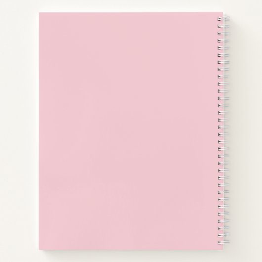 Minimale roze prijsopgave notitieboek (Achterkant)