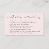 Minimale roze QR-code Elegante moderne nazorg Visitekaartje (Voorkant)