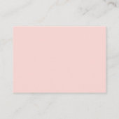 Minimale Roze & Rood Moderne bruiloft Receptie Informatiekaartje (Achterkant)