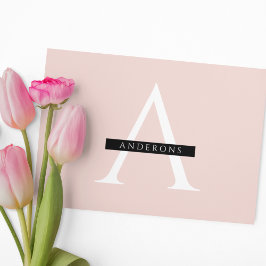 Minimale roze roze gepersonaliseerde naam