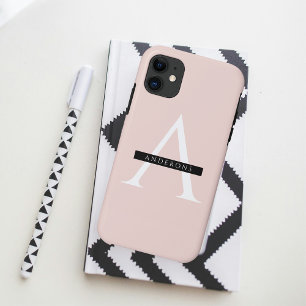 Minimale roze roze gepersonaliseerde naam Case-Mate iPhone case