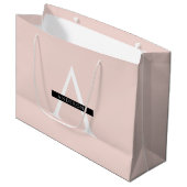 Minimale roze roze gepersonaliseerde naam groot cadeauzakje (Voorkant Gekanteld)