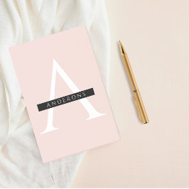 Minimale roze roze gepersonaliseerde naam post-it® notes