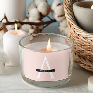 Minimale roze roze gepersonaliseerde naam rechthoekige sticker