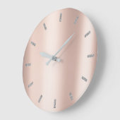 Minimale roze roze goudmetaal Blush poeder grijs Grote Klok (Hoek)