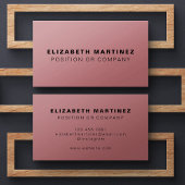 Minimale roze roze, moderne professionele standaar visitekaartje