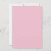 Minimale Roze Roze Script 30e Verjaardagsfeestje Kaart (Achterkant)