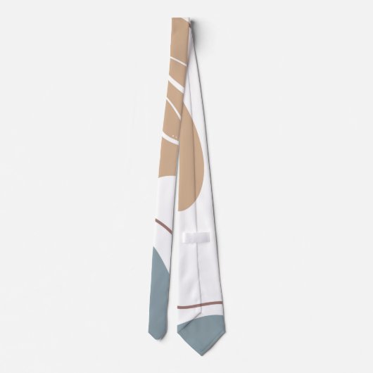 Minimale roze tan en witte Stropdas (Achterkant)