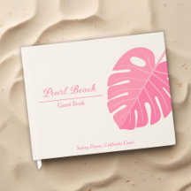 Minimale Roze Tropisch Strand Vakantiehuis