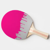 minimale roze verf tafeltennisbatje (Zijkant)