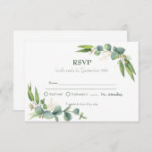 Minimale roze vogelgriep op zaterdag RSVP (Voorkant / Achterkant)