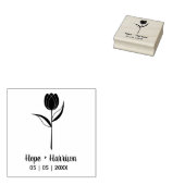 Minimale roze voor bruiloft rubberstempel (Gestempeld)