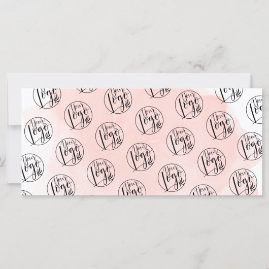 Minimale roze waterverf cadeaubonnen logo (Achterkant)