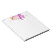 Minimale roze Waterverf Initiaal PostIt Opmerkinge Notitieblok (Schuin)