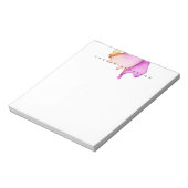 Minimale roze Waterverf Initiaal PostIt Opmerkinge Notitieblok (Linkerzijde)
