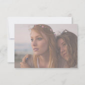 Minimale roze wil je mijn bruidsmeisje zijn voorst kaart (Achterkant)