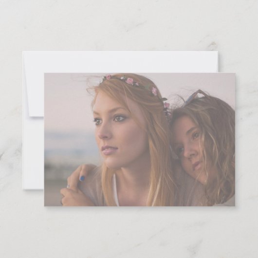 Minimale roze zult u mijn bruidsmeisje voorstel zi kaart (Achterkant)