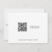 Minimale RSVP Gold Fillable Reserved Seats QR (Achterkant)