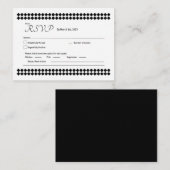 Minimale RSVP-kaart Notitiekaartje (Voorkant / Achterkant)