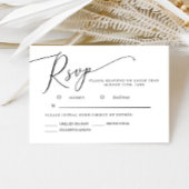 Minimale RSVP-Kaart RSVP Kaartje