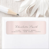 Minimale RSVP Roze Roze Roze de Etiketten van het (Insitu)