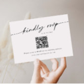 Minimale RSVP-streepjescodeset voor website Informatiekaartje