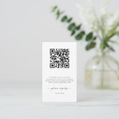 Minimale RSVP-streepjescodeset voor website Informatiekaartje (Staand voorkant)