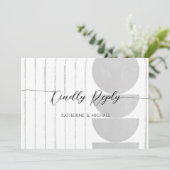 Minimale RSVP-trouwkaart Kaart (Staand voorkant)