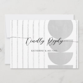 Minimale RSVP-trouwkaart Kaart