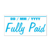 Minimale rubberen stempel "volledig betaald" (Design)
