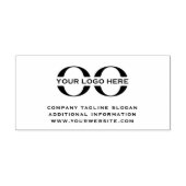 Minimale rubberzelfinkerende vormgeving met uw Log Zelfinktende Stempel (Design)