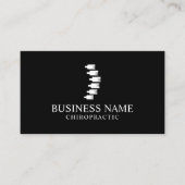 Minimale ruggengraat Logo Chiropractor Visitekaartje (Voorkant)