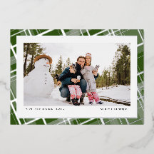 Minimale ruit één foto groene echte