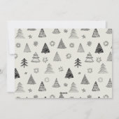 Minimale rustieke 1 foto Roest Dusky Christmas Spi Feestdagenkaart (Achterkant)