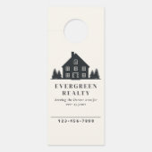 Minimale rustieke makelaar huis foto deurhanger (Voorkant)