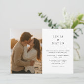 Minimale rustieke strand zonsondergang foto Spaans Kaart (Staand voorkant)