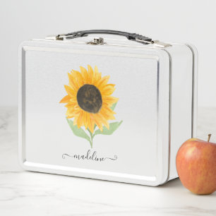 Minimale Rustieke Zonnebloem Gepersonaliseerde Naa