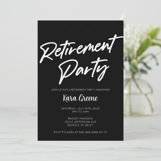 Minimale rusttijd zwart-wit kaart (Staand voorkant)