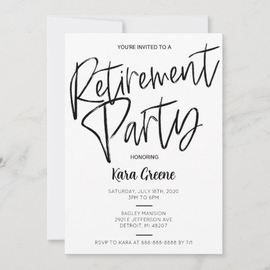 Minimale rusttijd zwart-wit kaart (Voorkant)