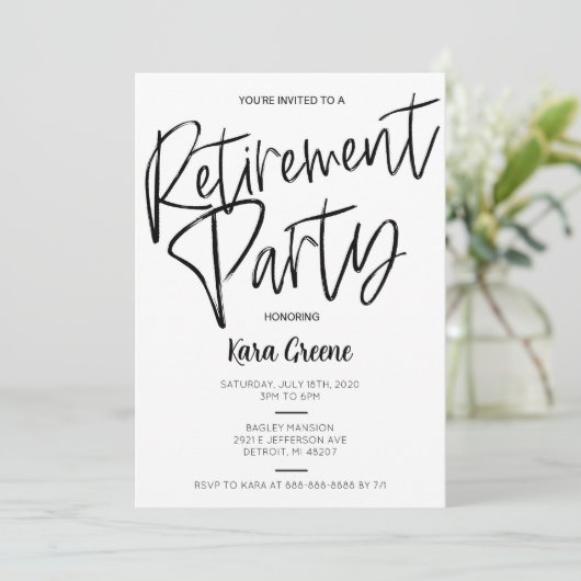 Minimale rusttijd zwart-wit kaart (Staand voorkant)