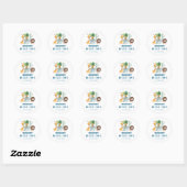 Minimale Safari Wild One Ronde Sticker (Vel)