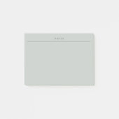 Minimale Sage Green Memo Planner Post-it Post-it® Notes (Voorkant)