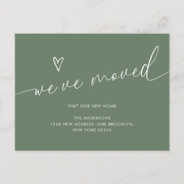 Minimale Sage Groene Hart Script We hebben verplaa Briefkaart