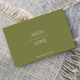 Minimale Sage Groene Kleine Bedrijf Dank u Visitekaartje